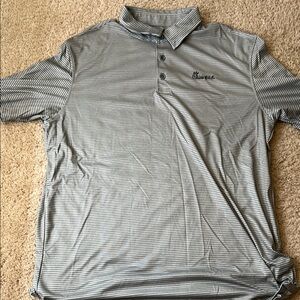 Chuck-Fil-A Gray Polo Shirt Lightweight Casual
